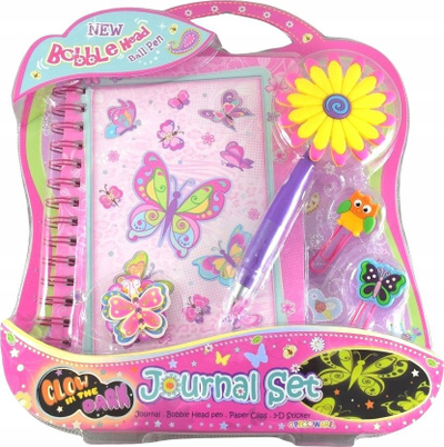 Ditari Pulio Butterflies A5, me stilolaps lule, shumëngjyrësh