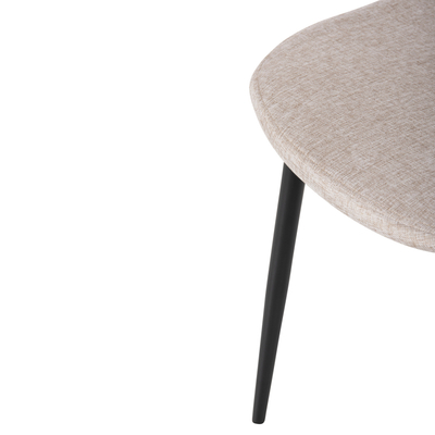 Karrige Leonardo HM00100.27, tekstil, këmbë metalike, bezhë