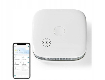 Detektor tymi Nedis SmartLife WIFIDS21WT, Wi-Fi, jetë sensori 10 vite, i bardhë