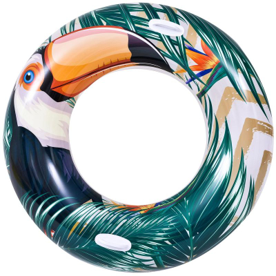Ретк надувување за пливање Pool Central Tropical Toucan, 45", винил, повеќебоен