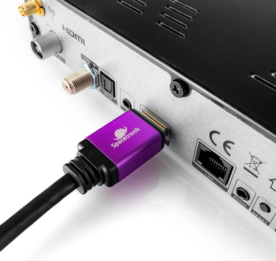 Kabllo HDMI Spacetronik SH-SPR015, 1.5m, 8K Ultra HD, e zezë