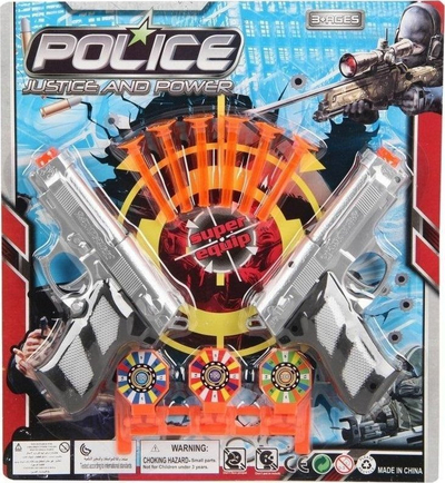 Pistoletë lodër Trifox Dart Guns, me shigjeta shkumë, shumëngjyrëshe