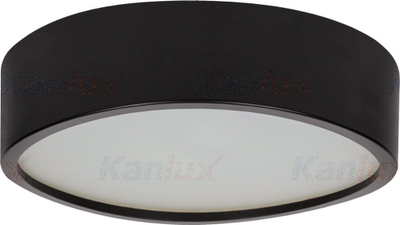 Плафонска таванска светилка Kanlux Jasmin 370 B, E27, кружна, црна
