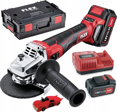 Gërryes me bateri Flex LBE 125 18.0-EC, 18V, 125mm, i kuq