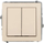 Buton momental dopio Karlik Deco, 2 qarqe, mekanizëm dy‑polësh, beige