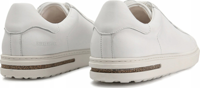 Atlete lëkure Birkenstock Bend, me shollë anatomike, të bardha