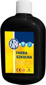 Bojë shkollore School Paint Black, me bazë uji, 0.5 L, e zezë
