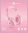 Kufje Bluetooth Cellularline Music Sound BASIC, on ear, wireless, rozë