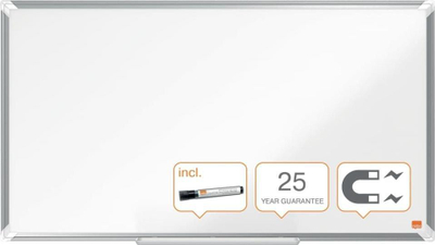 Tabla magnetike Nobo Premium Plus, emajl, 89x50 cm, e bardhë
