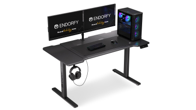 Tavolinë elektrike Endorfy Atlas L, 150 x 78 cm, me ngritje/ulje lartësie, e zezë