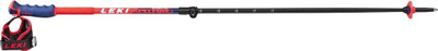Shkopinj skish Leki Spitfire Vario S, 110 140cm, alumini, blu dhe të kuqe neon