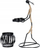 Mbajtëse qiri ART DECO për tealight, metal 22 cm, e zezë