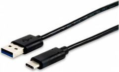 Kabllo Equip (12834107), USB-A - USB-C, 1m, e zezë 