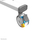 Set bllokues frenash për karroca Neomounts ABL-875, 2 copa, metal, blu