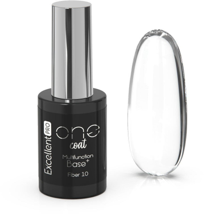Bazë thonjsh Excellent PRO One Coat Base Fiber, multifunksionale, 10-11g, transparente