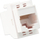Coupler Keystone RJ45 Lindy CAT6, pa ekranizim, i bardhë