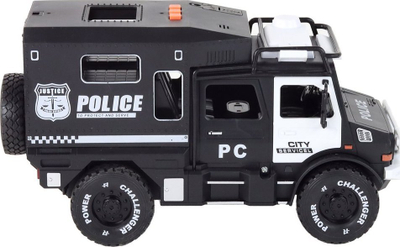 Makine lodër policie Leantoys Patrol Car, shkallë 1:14, off-road, bardhë e zi