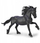 Figurinë Collecta Friesian Stallion Deluxe, shkallë 1:12, plastikë, e zezë