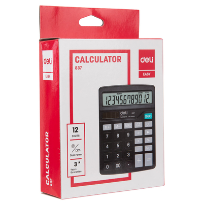 Kalkulator DELI 837 12digit i zi 1/20