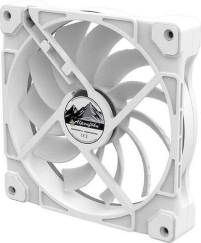 Ventilator për kompjuter Alpenfohn Wing Boost 3 ARGB, i bardhë