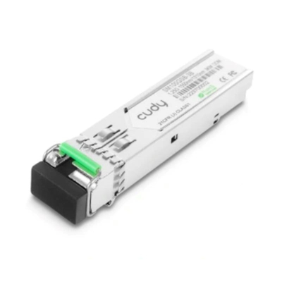 Modul SFP Cudy SM100GSB-3AB, transceiver rrjeti, argjendtë