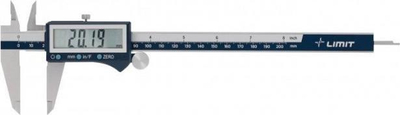 Kalliper dixhital Limit CDN, 200 mm, me ekran t’madh LCD, çelik inoksi