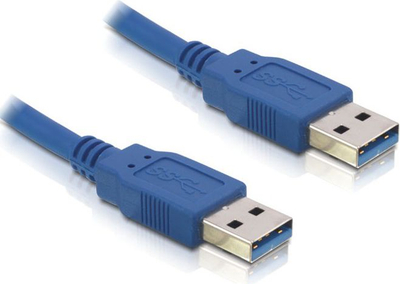 Kabllo USB Delock 82535, USB-A në USB-A, 2 m, blu