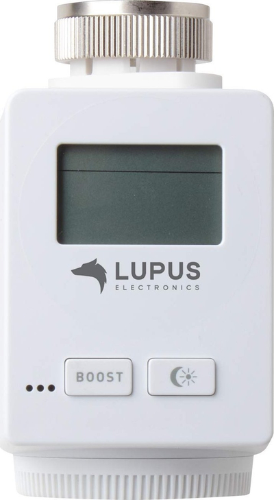 Termostat për radiatorë Lupus Electronics 12130, RF, i zgjuar, i bardhë