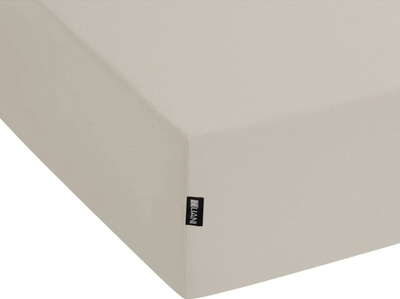 Çarçaf fitted BELLANI JANBU, pambuk, 180 x 200 cm, bezhë taupe