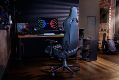 Играчка столица Razer Enki Armchair, механизам за навалување 152°, перница за глава, зелена