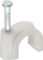 Kapëse kabllosh InLine Mounting Holder 44020B, 50 copë, 8 mm, të bardha
