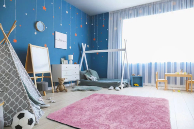 Tapet Strado Shaggy Rug, 100x150 cm, me push t’gjatë, rozë