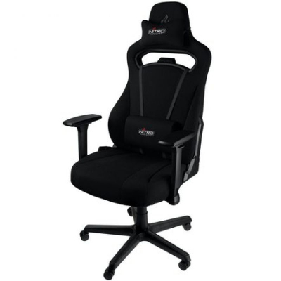 Karrige gaming Nitro Concepts E250, e rehathme ergonomike, mban deri 125 kg, e zezë