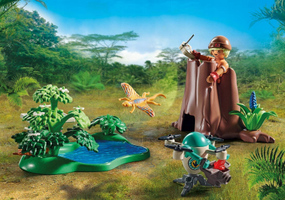 Lojë me figura Playmobil Dinos 71525 Observatory with Dimorphodon, 49 pjesë, për kalamaj 4-10 vjeç, shumëngjyrëshe