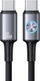 Kабел USB Usams Huan SJ752, USB-C во USB-C, 1.2 m, 60W, сив