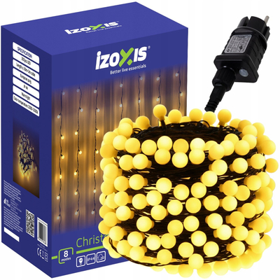 Drita dekorative LED Izoxis 26264, 30m, 300 LED, e bardhë e ngrohtë
