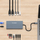 HUB USB C Wozinsky WDS03Y5S, 14 me 1, 3 ekrane 4K, 15 cm, gri