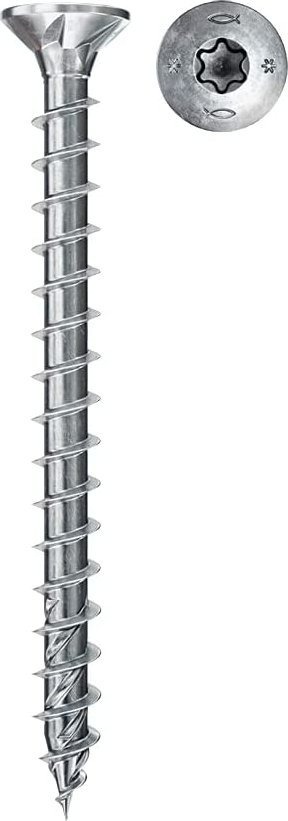 Vida druri Fischer Power-Fast II 670131, 3.5x20 mm, çelik i galvanizum elektrik, 1000 copë