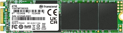 Disk SSD Transcend MTS830S, 4TB, M.2 2280 SATA III