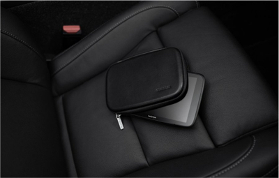 Заштитна кожна торбичка TomTom, за GPS 7", премиум, црна