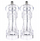 Set mullinj piper dhe kripë Vilde, akrilik, 16 cm, transparent, 2 copë