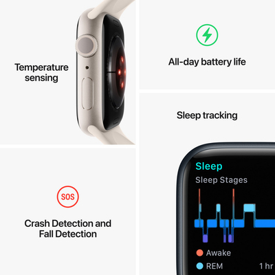 Apple Watch S8 GPS 45mm (PRODUCT)RED, Aluminium Case me (PRODUCT)RED Sport Band, Regular