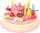 Lodër druri tortë ditlindje Wooden Birthday Cake, me magnet, me aksesore, shumë ngjyrash