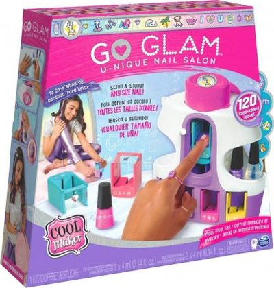 Set lodër për manikyr Cool Maker Go Glam U-nique Nail Salon, 5 pods me dizajne, për kalamaj 8+, shumëngjyrësh