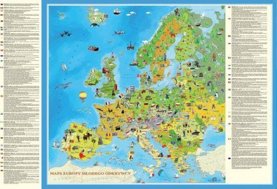 Puzzle Artglob Europe of the Young Explorer, 200 elemente, shumëngjyrëshe