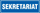 Tabelë orientuese PROCERA Sign TDC, “SEKRETARIAT”, 26x8cm, blu e bardhë