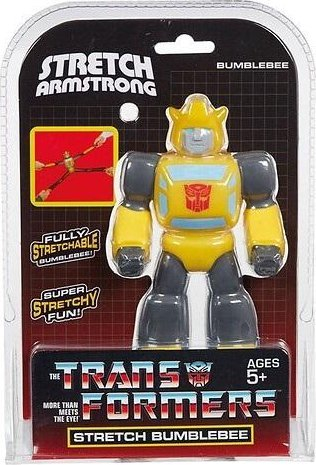Lodër elastike Character Options DC Stretch Bumblebee, figurë që shtrihet, për kalamaj 5+, e verdhë