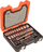 Set çelësash tub Bahco S800, 77 copa, 1/4" dhe 1/2", portokalli