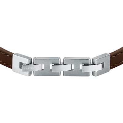 Byzylyk për meshkuj Trussardi T-Leather TJAXZ06, i argjendtë/ i kaftë