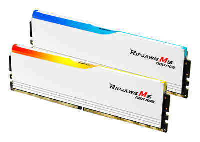 Мемориска RAM G.Skill Ripjaws M5 Neo RGB, 64GB DDR5, 6000MHz, бела